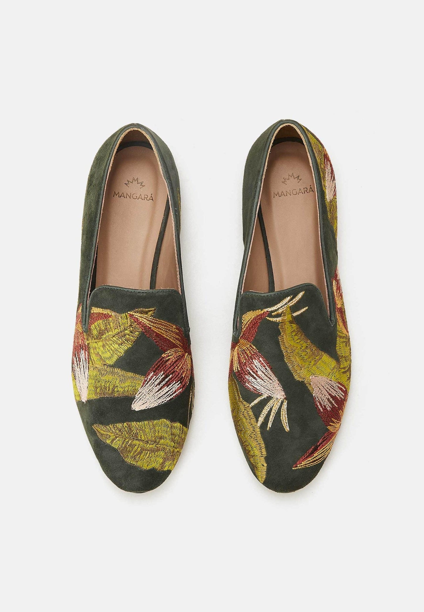 Mangará Suede Women's Loafers - Handmade Embroidery-2