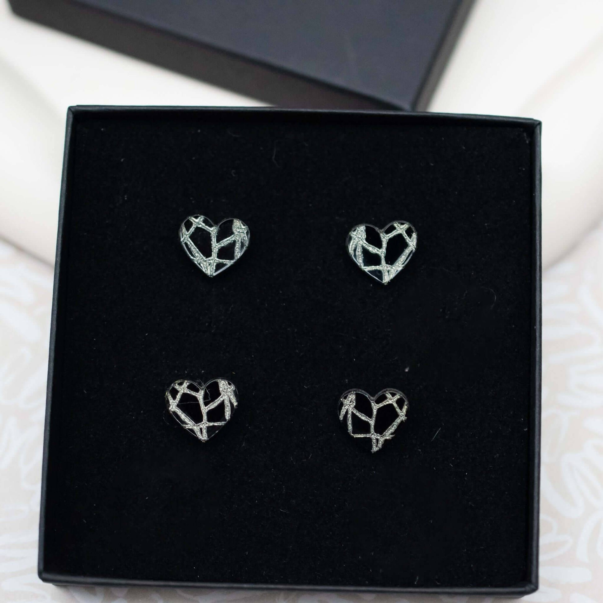 VALENTIJN - MINI's (2 paar oorstekers) - Kintsugi-2