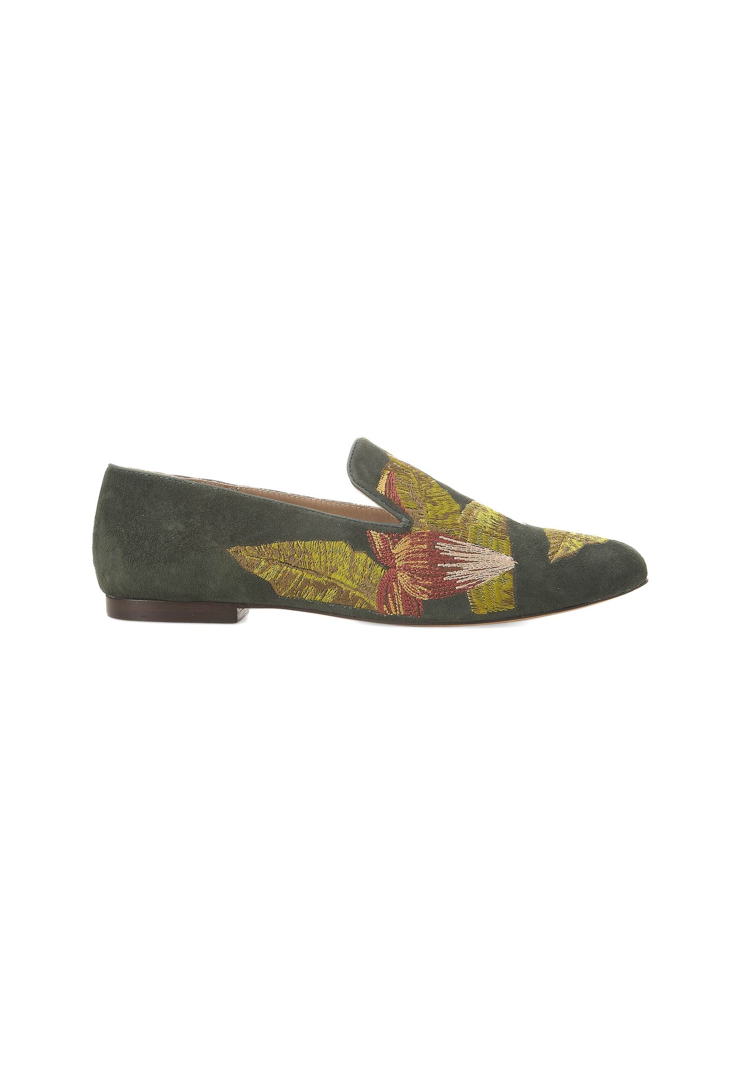 Mangará Suede Women's Loafers - Handmade Embroidery-0