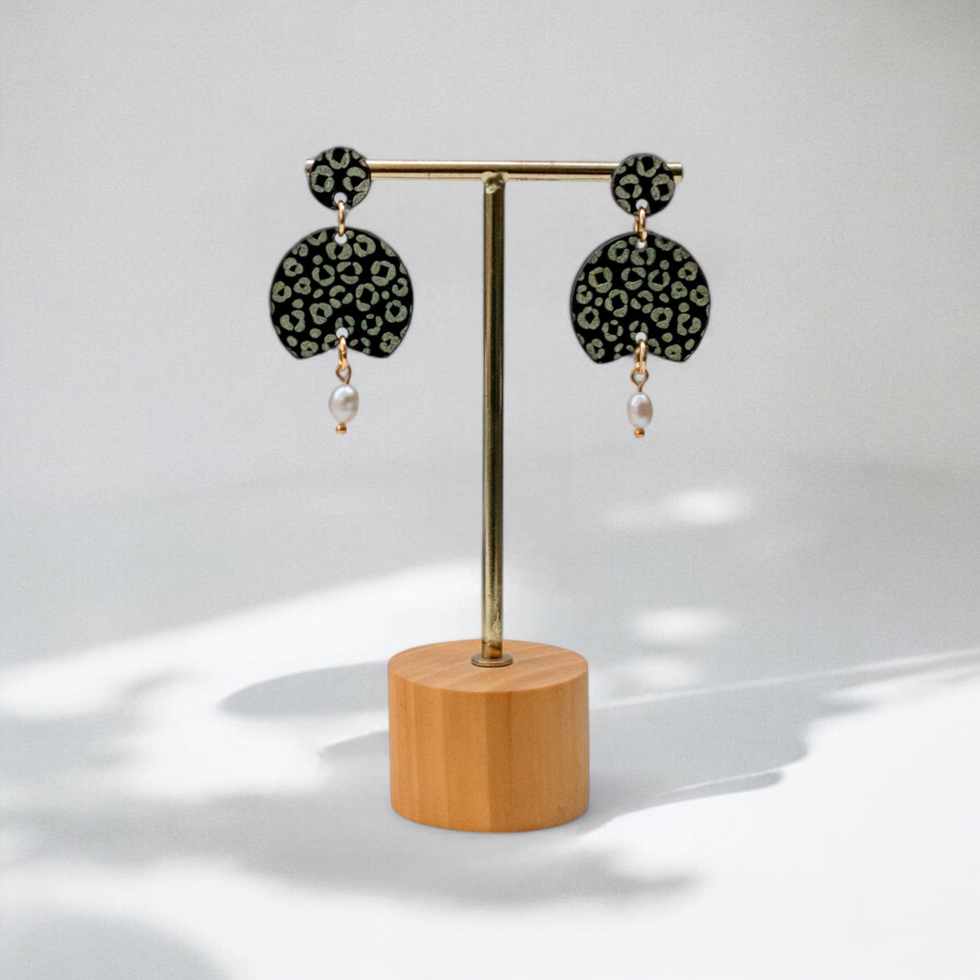 Aria Leopard Statement Oorbellen-0
