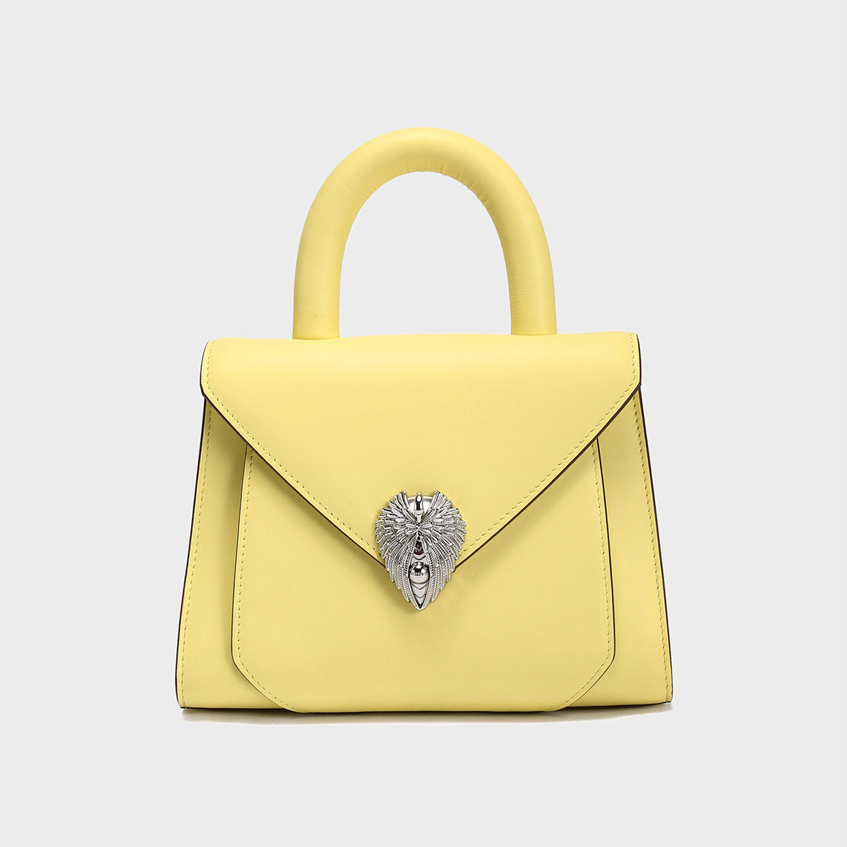 Avant Garde Silver Chain Strap Leather Satchel-9