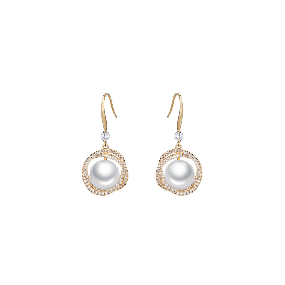 Brilliant Lux Gold Earrings-0
