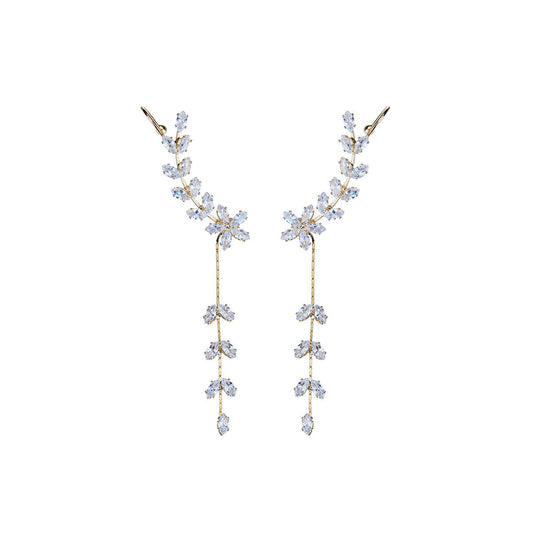 Frozen Creeper Gold Earring-0