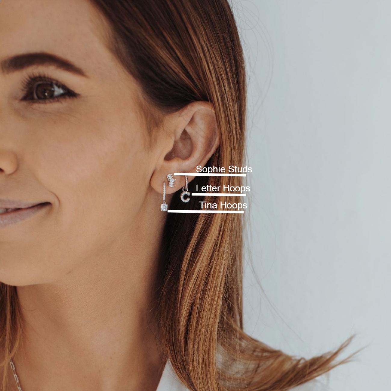 TINA HOOPS 1CM-3